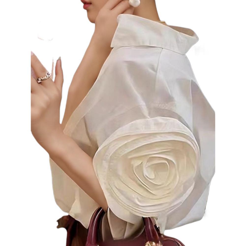 Womens 2026 New Summer Slimming White Top