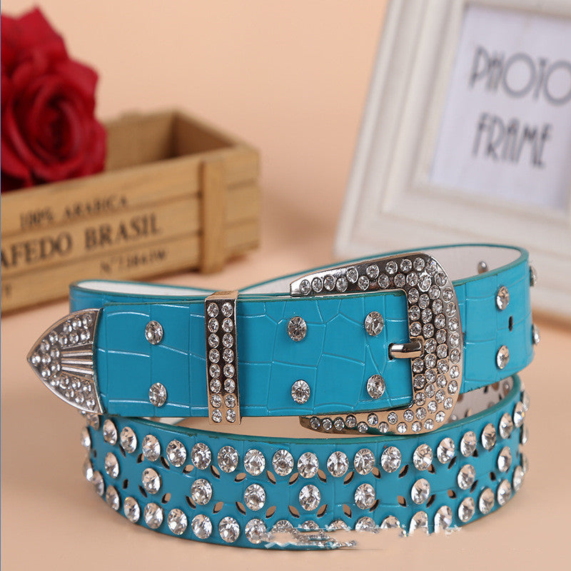 Ladies Fashion Belt with decorative buckle
