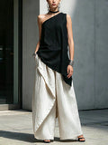 Casual Versatile Fashionable One-shoulder T-shirt