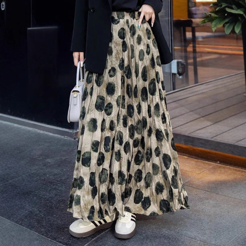 SpringSummer Retro Womens Printed Skirt