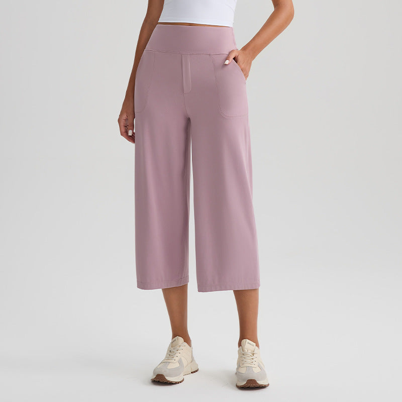 New Comfortable Loose-fit Yoga Capri Pants For Women