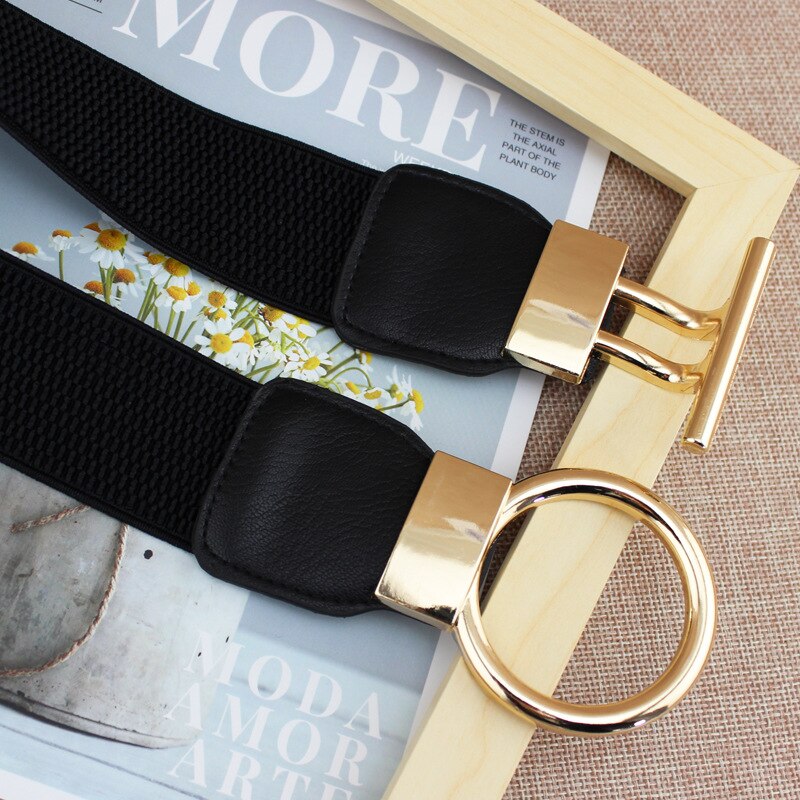Women's Gold Button Belt For Dresses