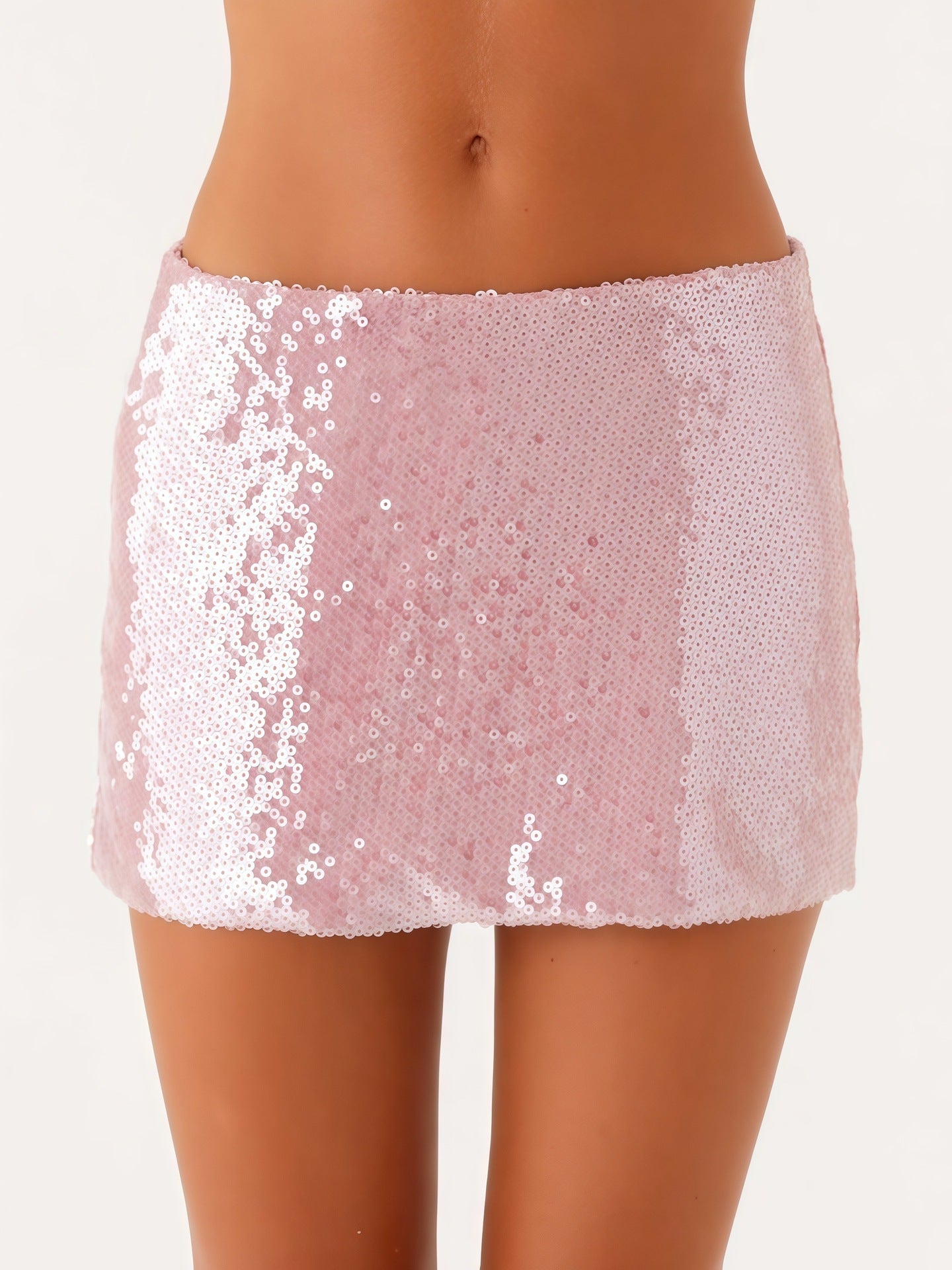 Summer New Slimming Figure-flattering Unique Sequined A-line Skirt For Women