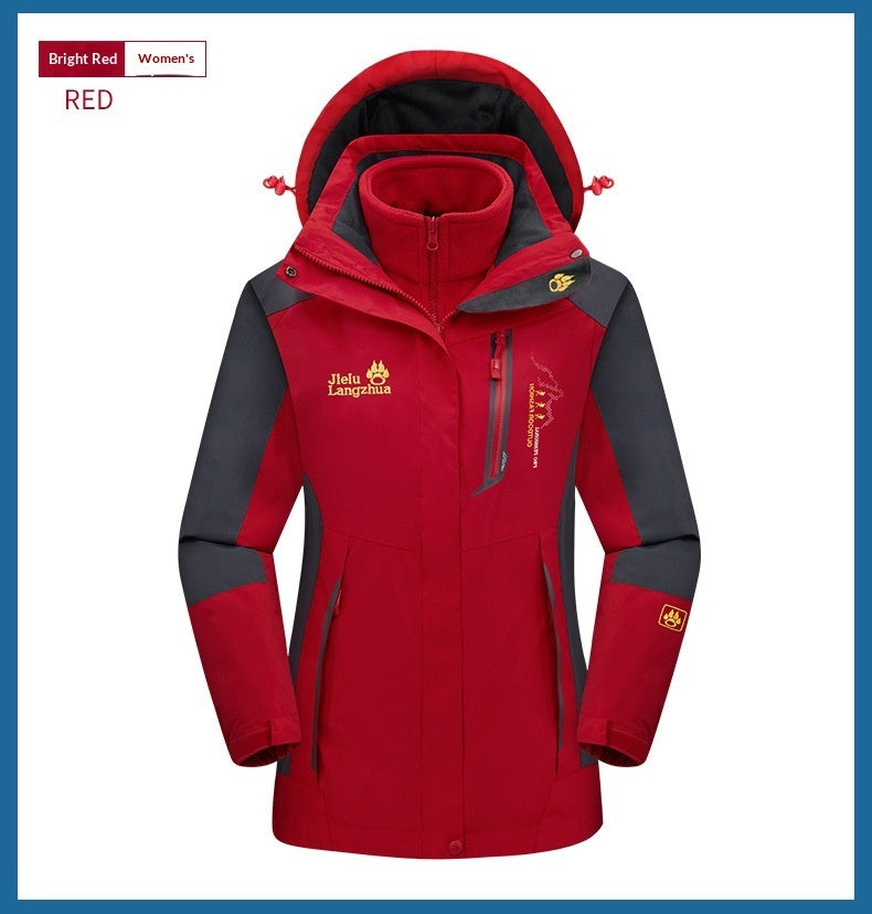Autumn Winter Outdoor Fleece Lined Coats For Men And Women