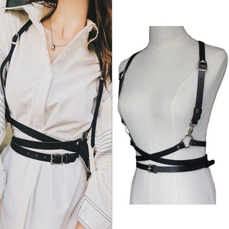 Casual Leather Waistband with personalized waist straps