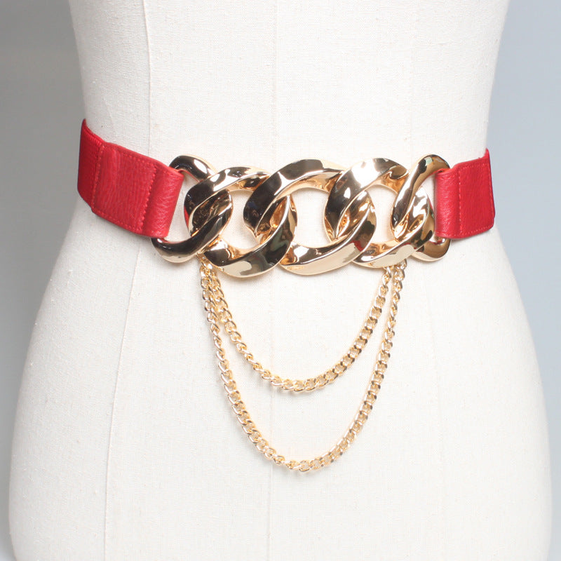 Metal Chain Waist Belt – Black Punk Design