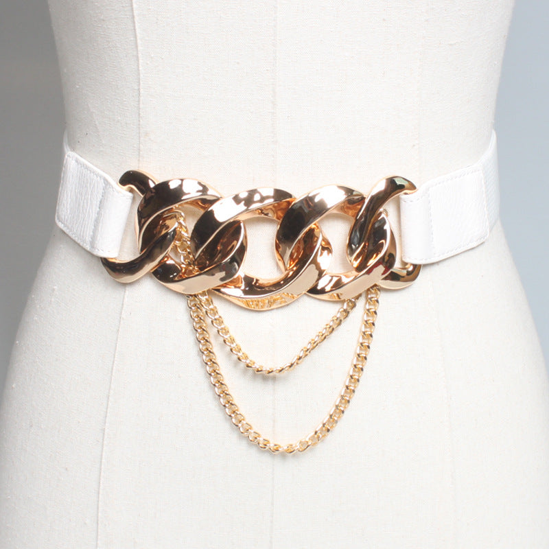 Metal Chain Waist Belt – Black Punk Design