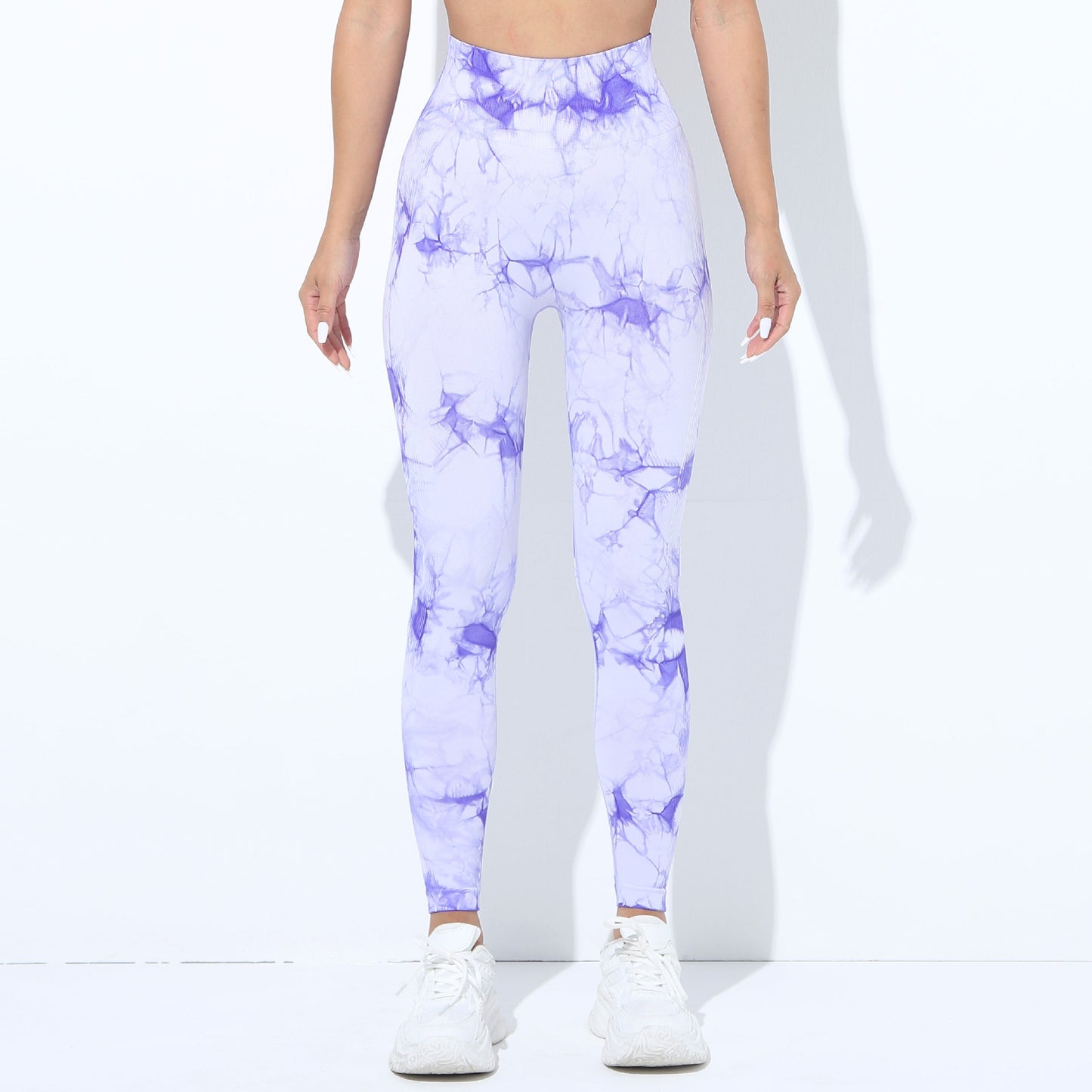 European And American-style Tie-dye Seamless Yoga Pants