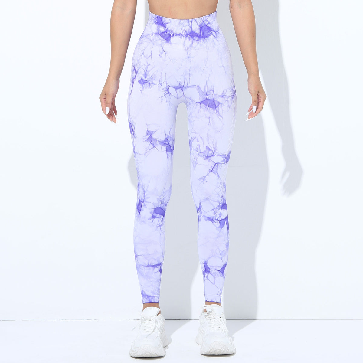 European And American-style Tie-dye Seamless Yoga Pants