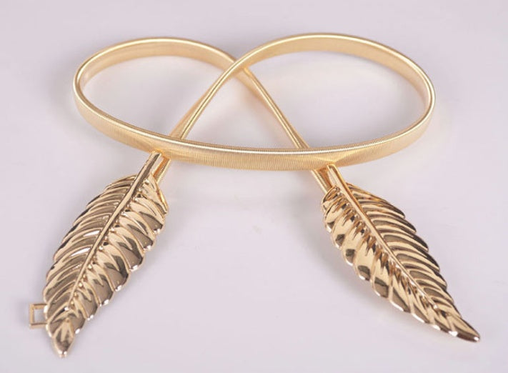 Women’s Elastic Chain Waist Belt for Dresses