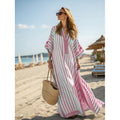 Digital-print Kaftan Maxi Dress With A Five-quarter-length Sleeve