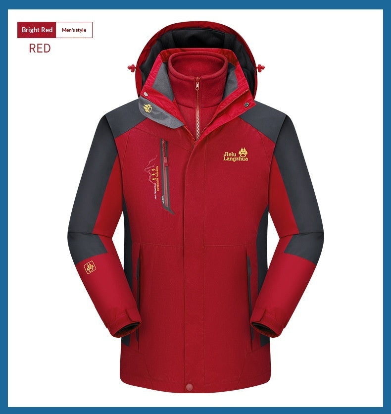 Autumn Winter Outdoor Fleece Lined Coats For Men And Women