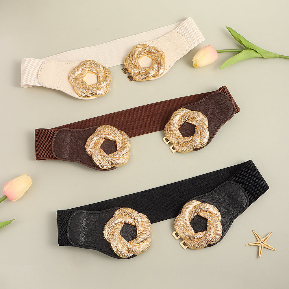 Women's Elastic Flower Belt fashion accessory