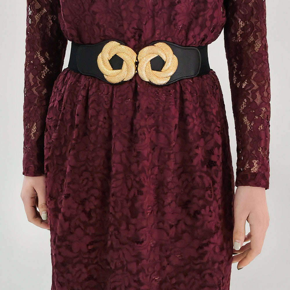 Women's Elastic Flower Belt fashion accessory