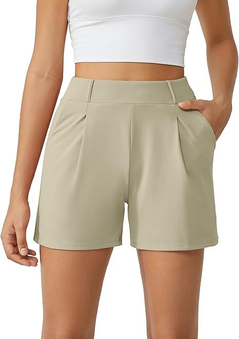 Stylish High-waisted Casual Versatile Womens Summer Fitness Shorts With Pockets