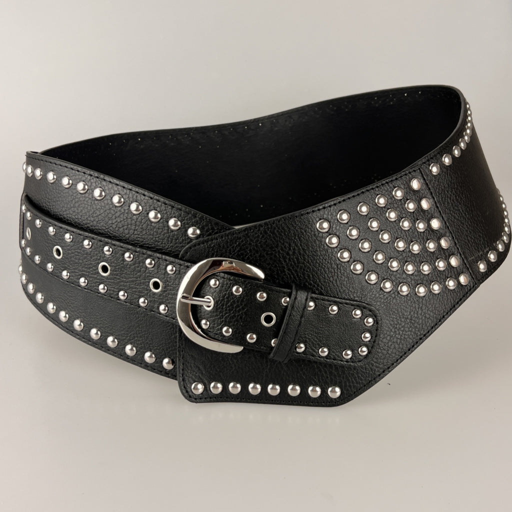 Asymmetric Leather Waist Belt for Women