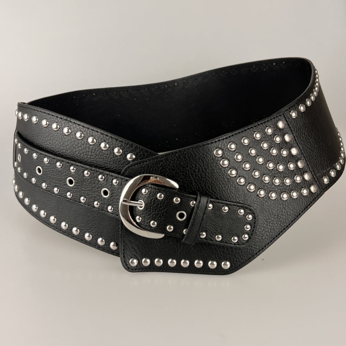 Asymmetric Leather Waist Belt for Women