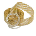 Women's Corset Belt with Decorative Diamond Detail