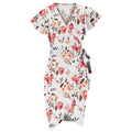 European And American-style V-neck Waist-cinching