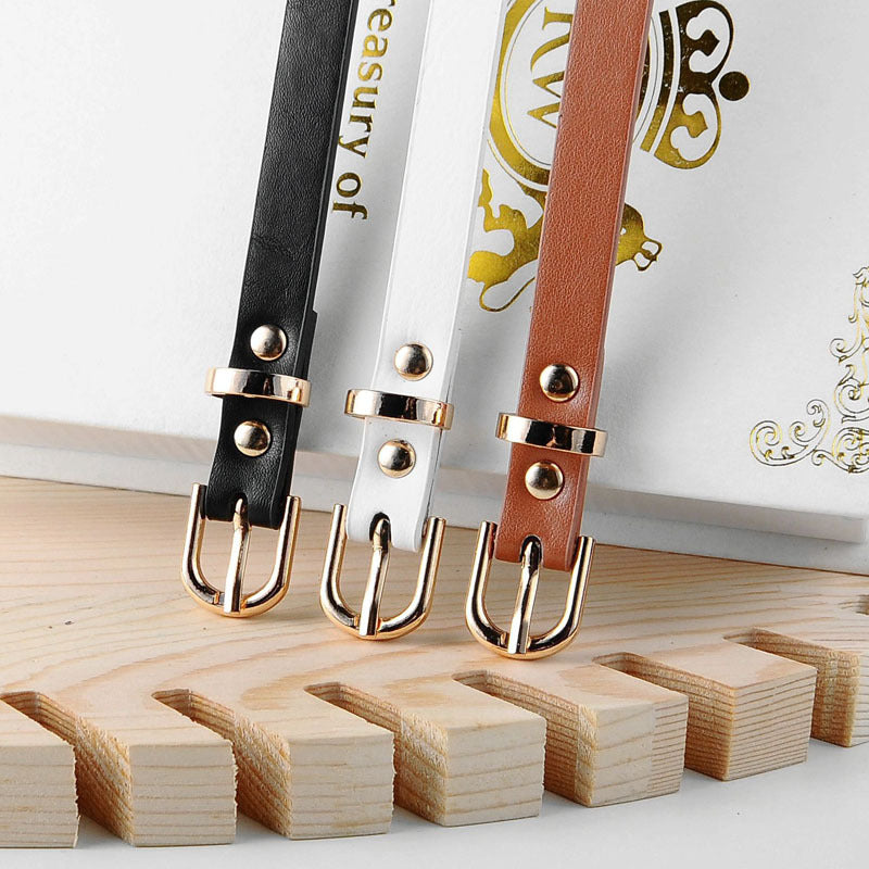 Women's PU Leather Belt For Jeans And Trousers