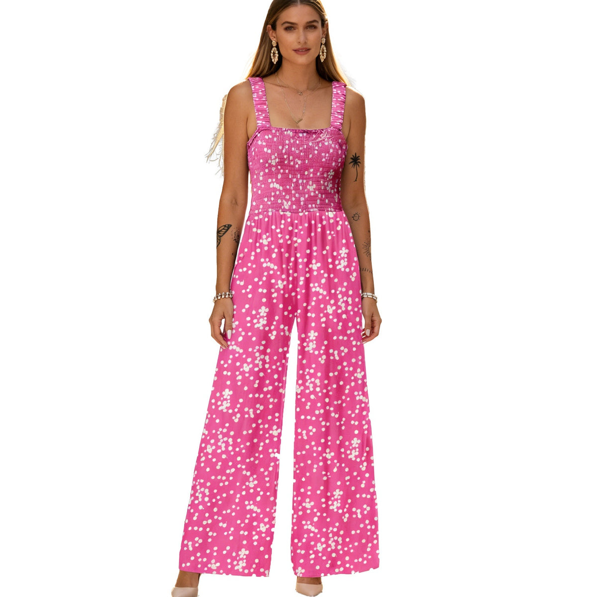 Bohemian Strap Print Jumpsuit