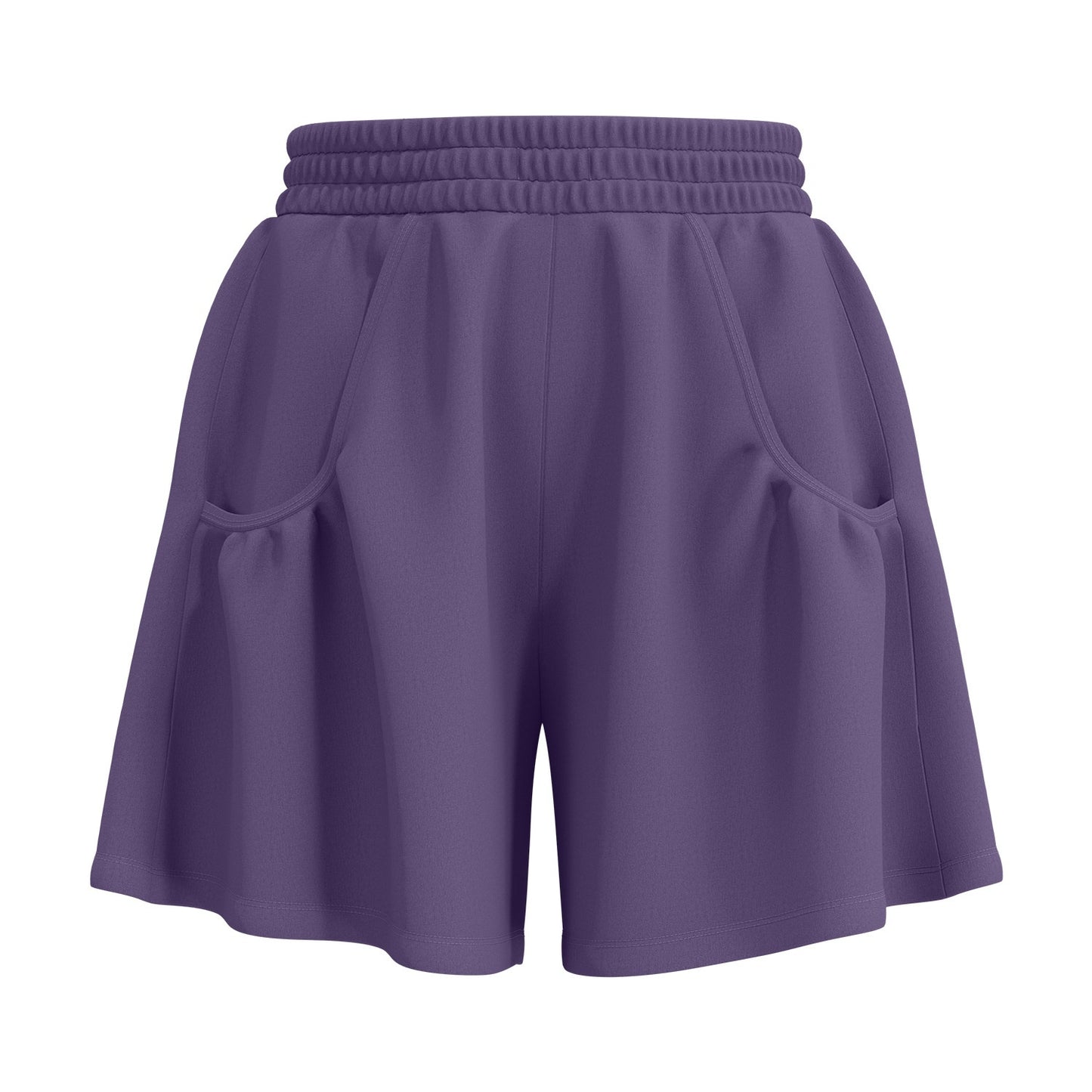 Womens Casual Anti-exposure High-waist Yoga Shorts