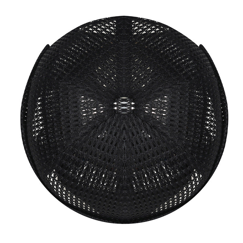 Summer New Sewn Hollow Large-Grid Mesh Hat For Women