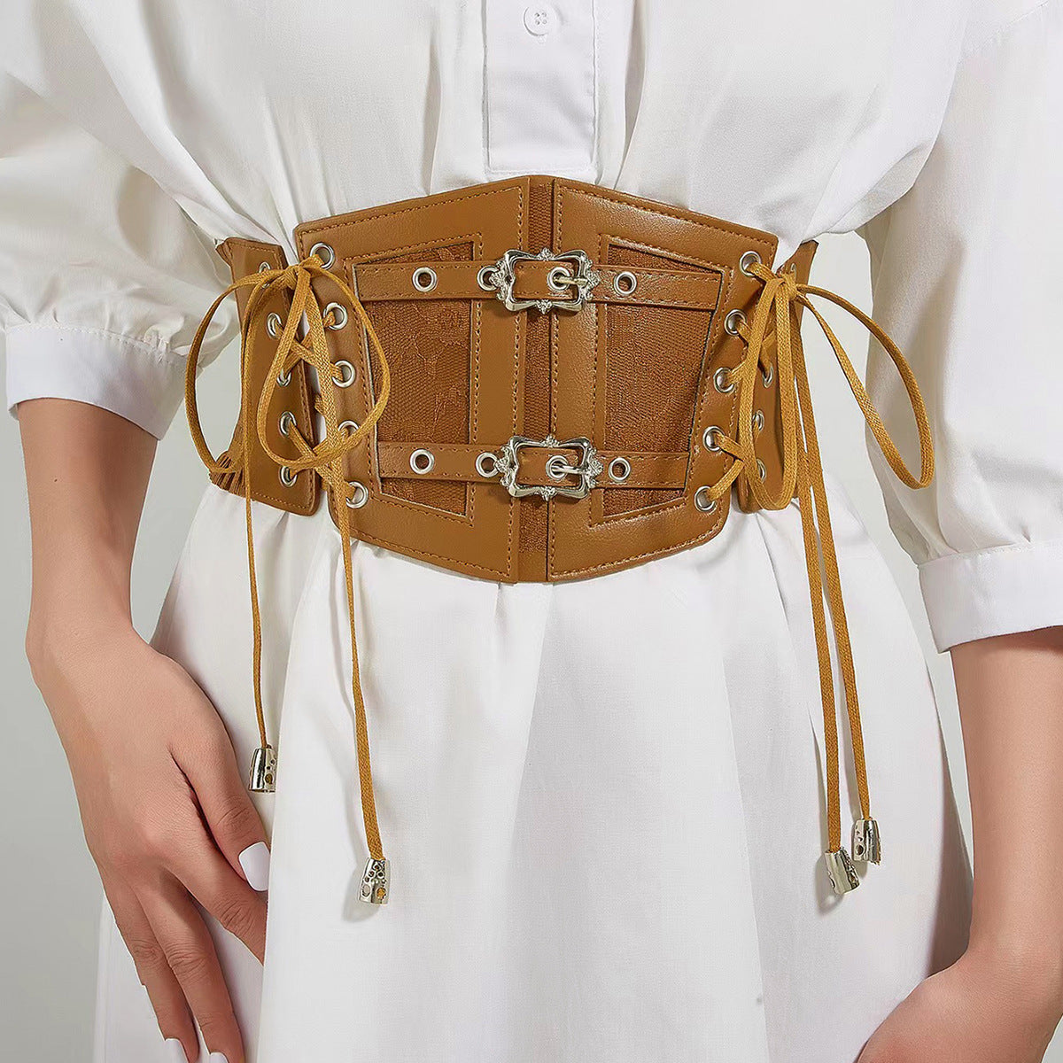 Vintage Lace Waist Belt for Women