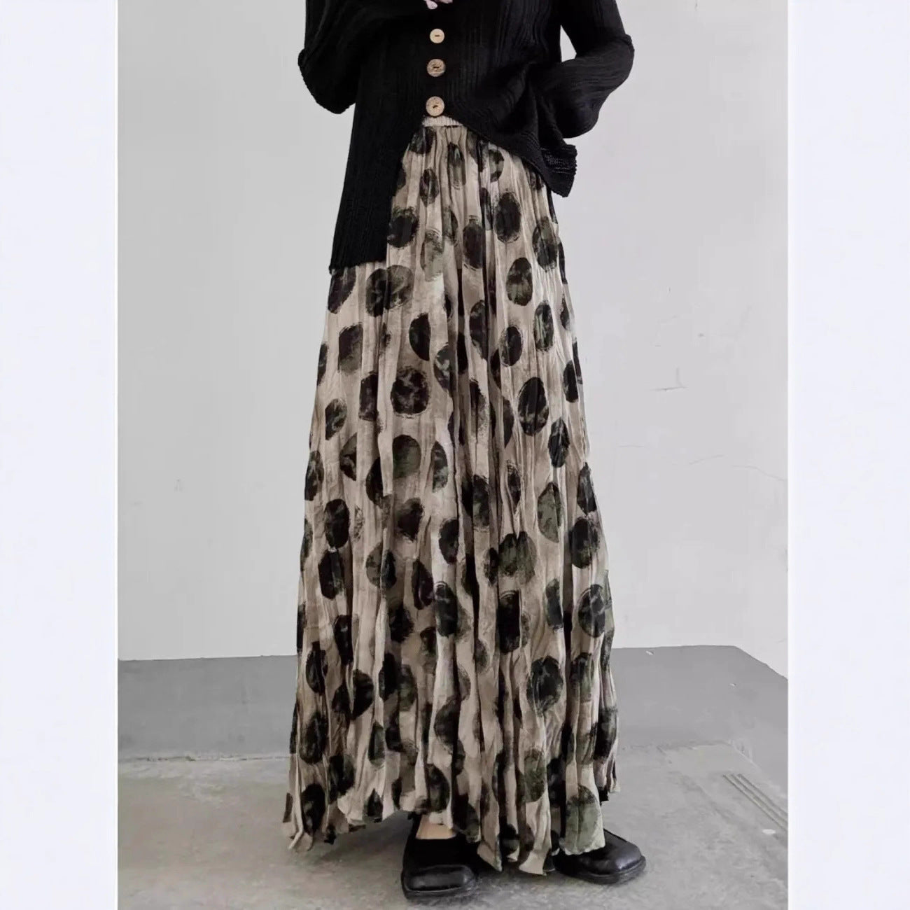 SpringSummer Retro Womens Printed Skirt