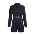 Women's Striped Jumpsuit Shorts Korean style
