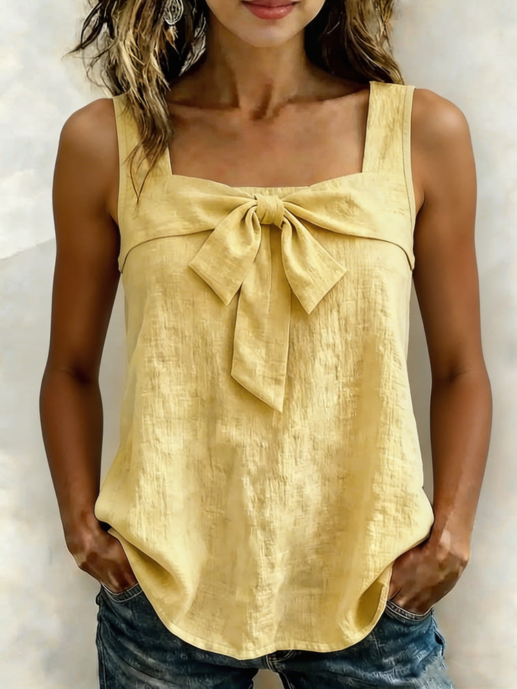 Women's Casual Square-Neck Sleeveless Tank Top