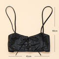 Women's PU Leather Vest Belt with dress