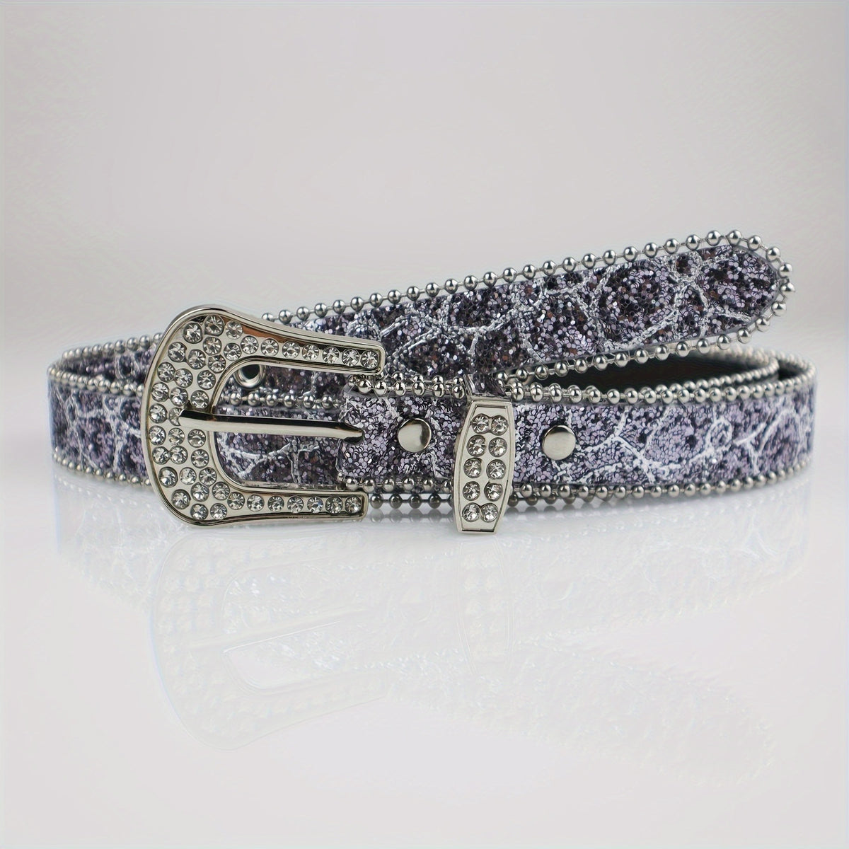 Rhinestone Women's Thin Belt – I-Style Design