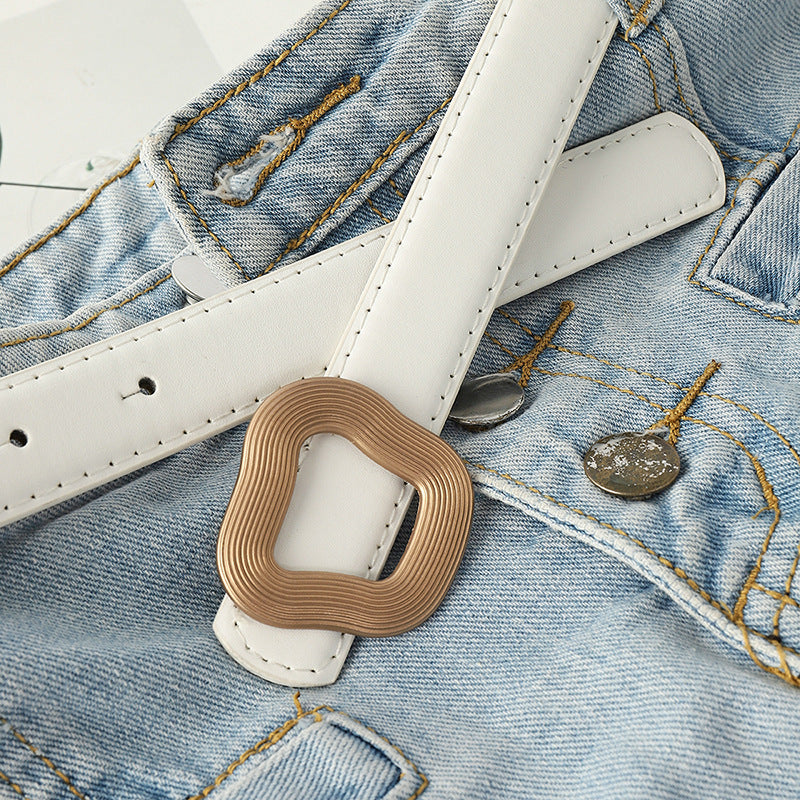 Women's Fashion Geometric Press Buckle