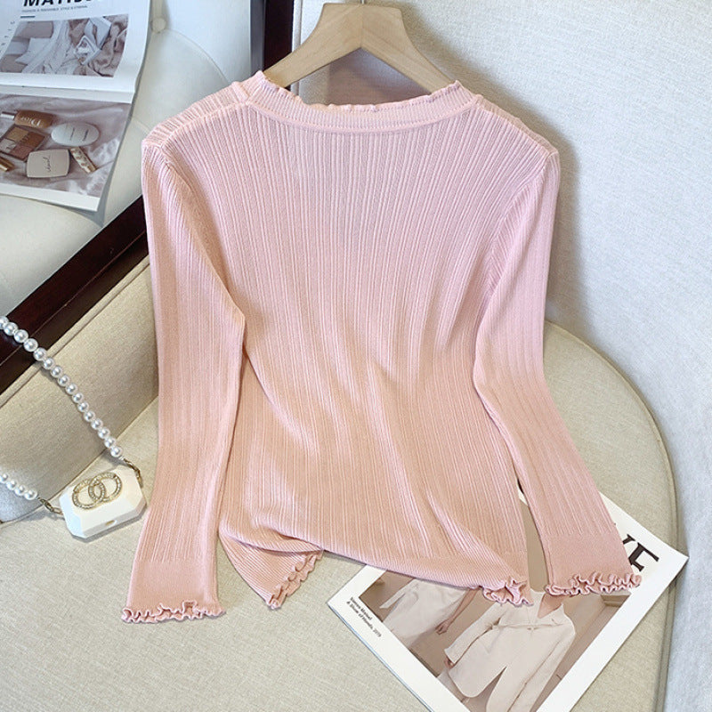 Summer Knitted Thin Outerwear Shawl Womens Long-Sleeve Short Sun-Protective Jacket
