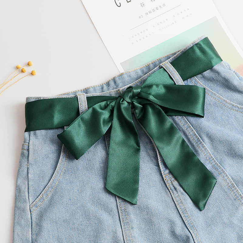 Wide Ribbon Belt for Women