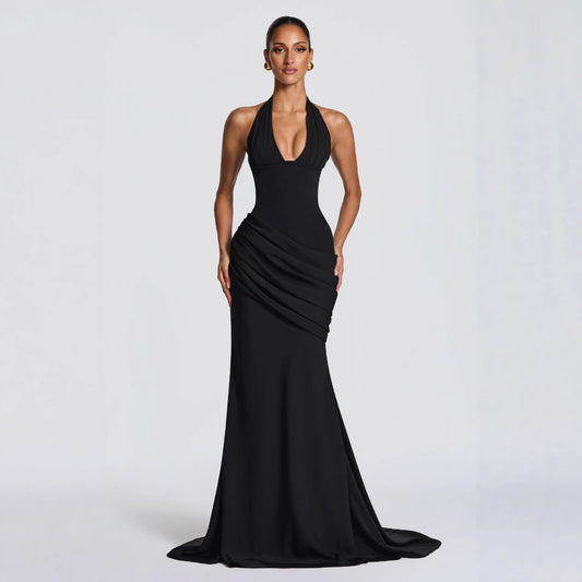 Womens Fashion New Arrival Elegant, Backless, Waist-cinching Dress