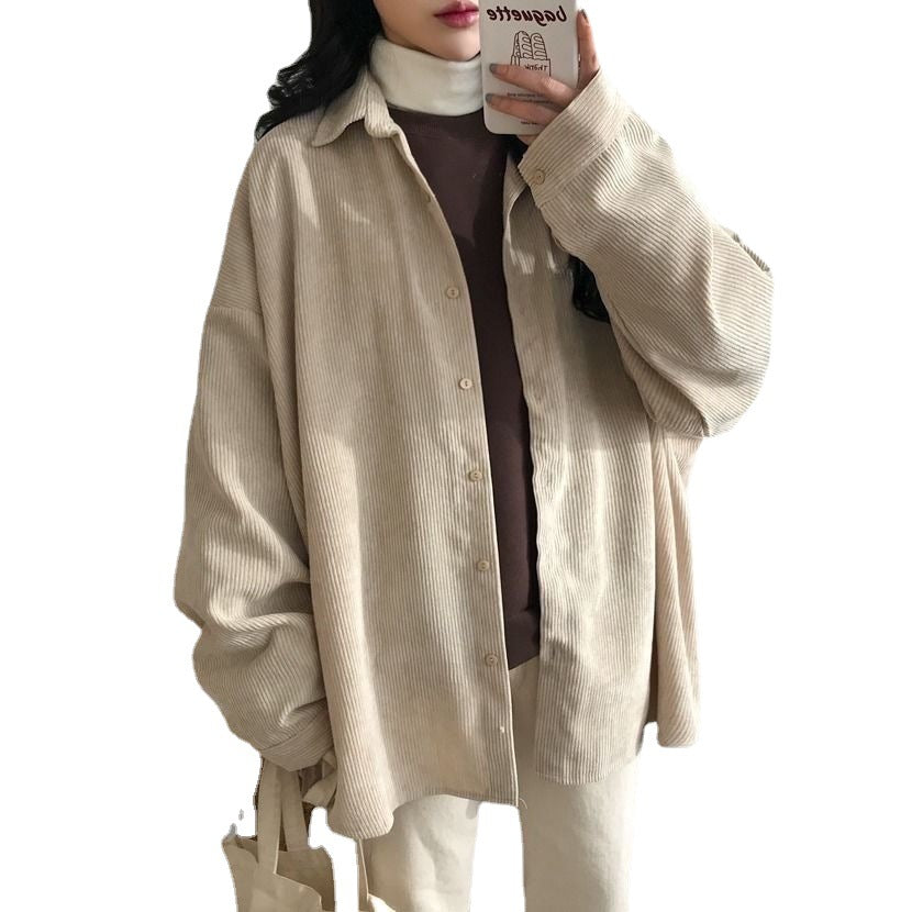 Korean-style Mid-length Batwing-sleeve Versatile Coat