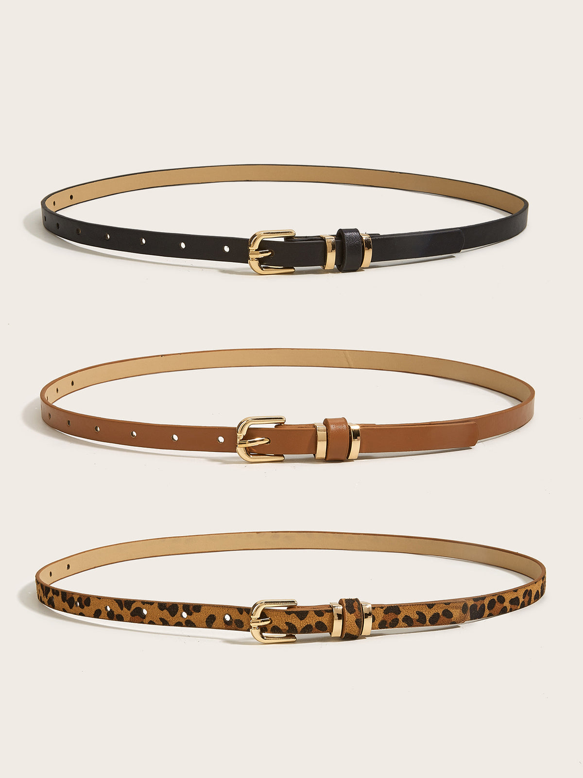 Retro Thin Small Belt with Pin Buckle