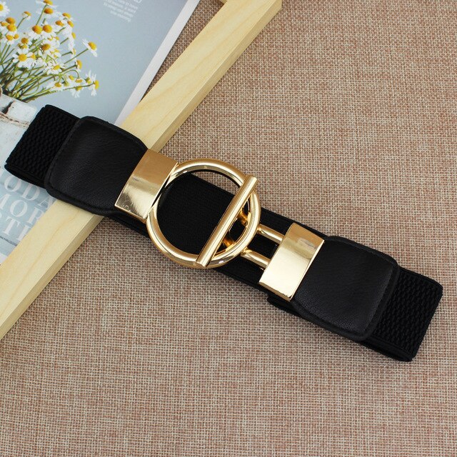 Women's Gold Button Belt For Dresses