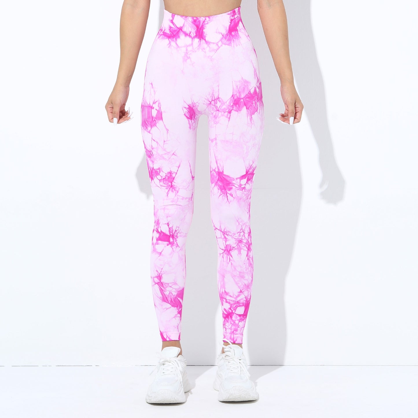 European And American-style Tie-dye Seamless Yoga Pants