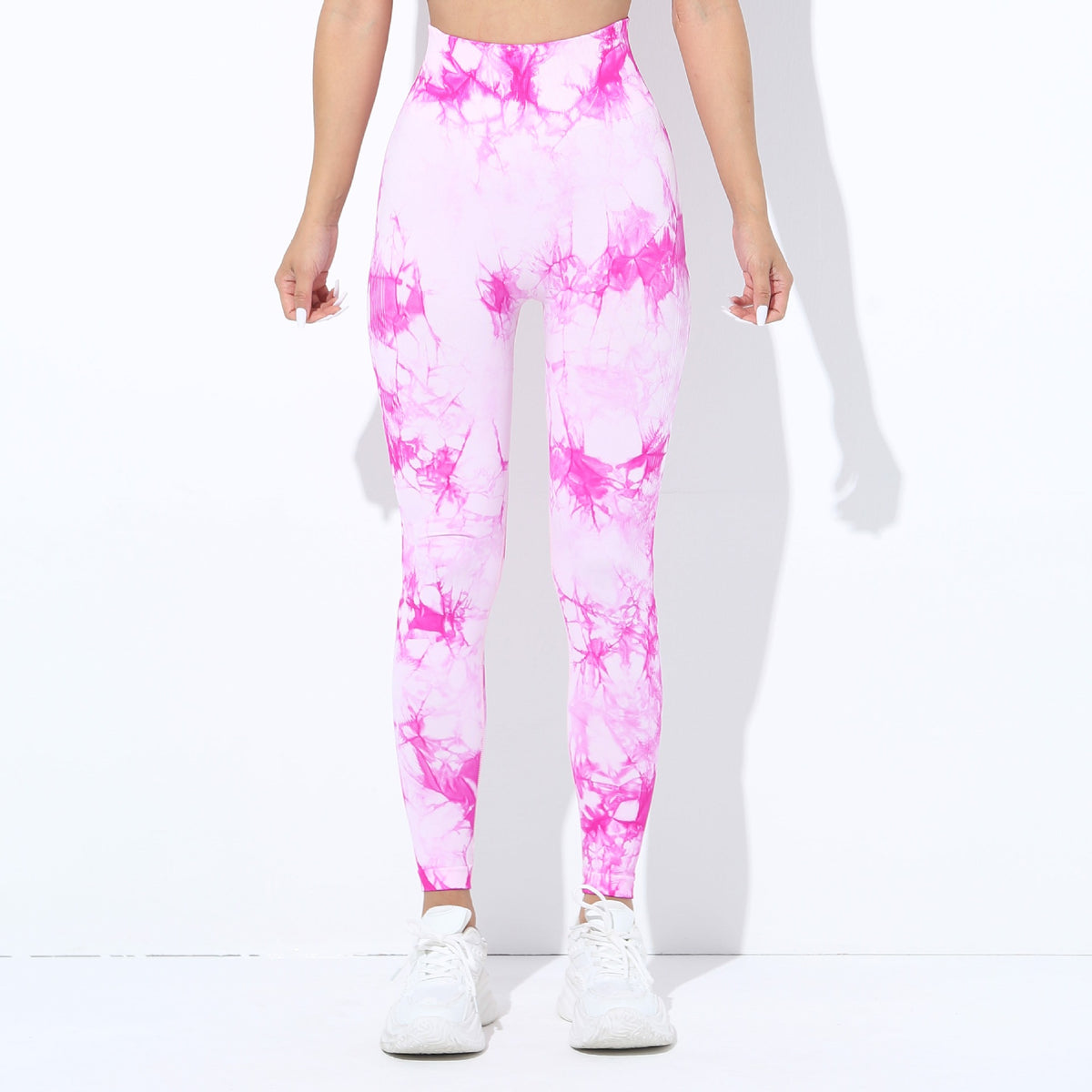 European And American-style Tie-dye Seamless Yoga Pants