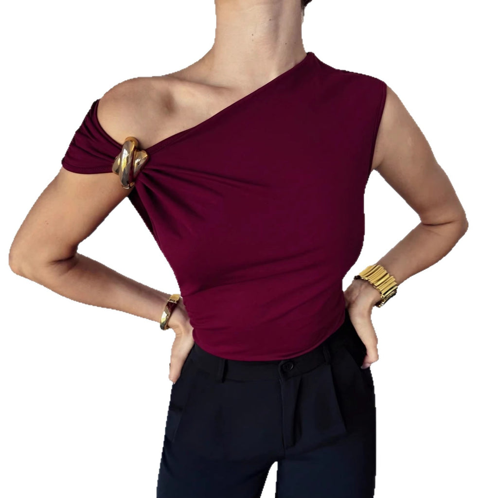Elegant Minimalist Sleeveless Slimming Top For Women