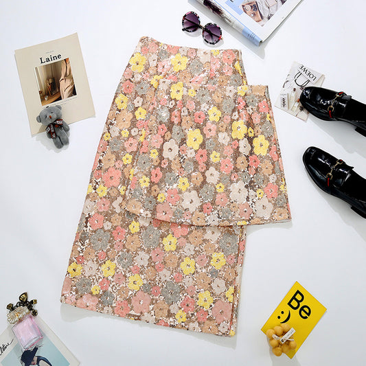 Back-slit Midi Skirt A Youthful One-step Dress