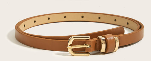 Retro Thin Small Belt with Pin Buckle
