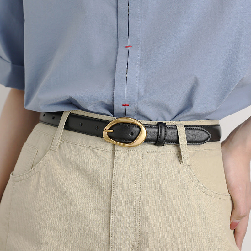 Women's Cowhide Leather Belt