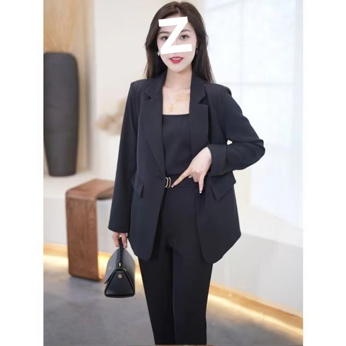 Casual Fashion Women's Three-Piece Suit Jacket Set