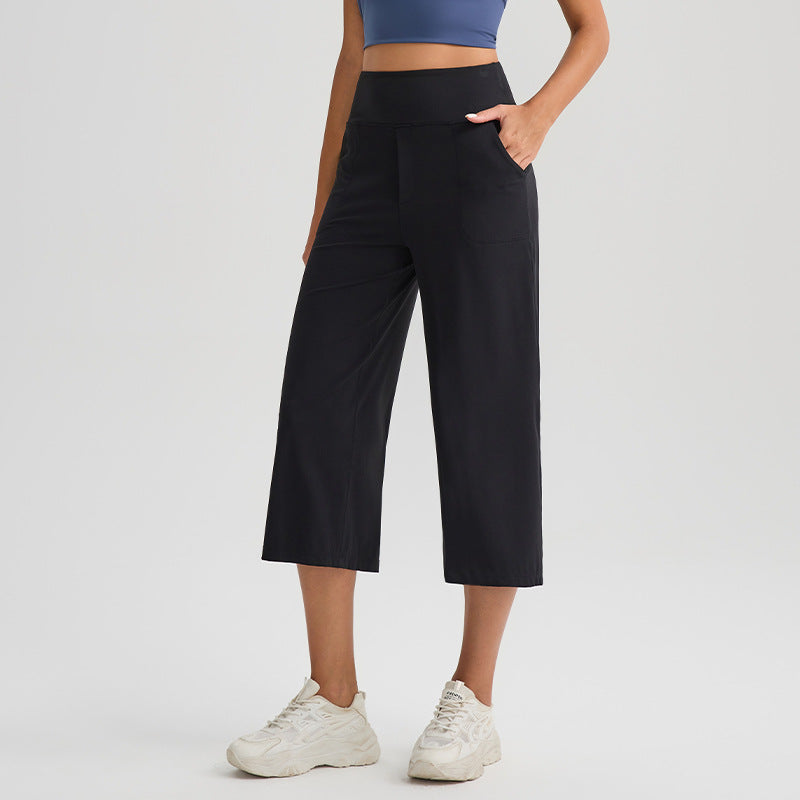 New Comfortable Loose-fit Yoga Capri Pants For Women