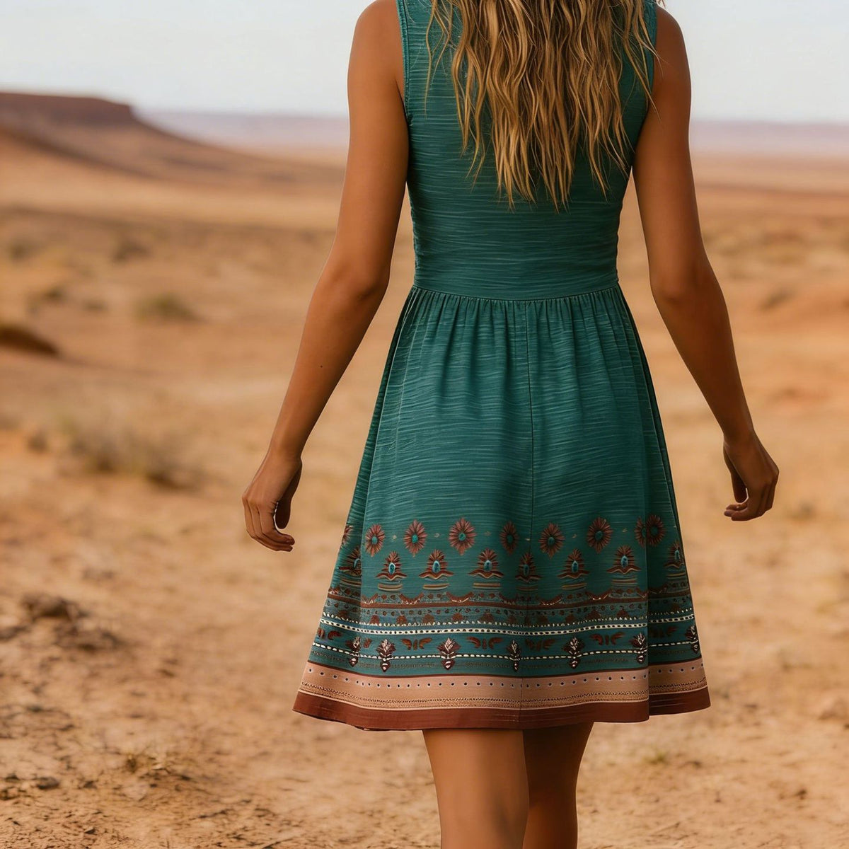 Bohemian Retro Casual Womens Dress