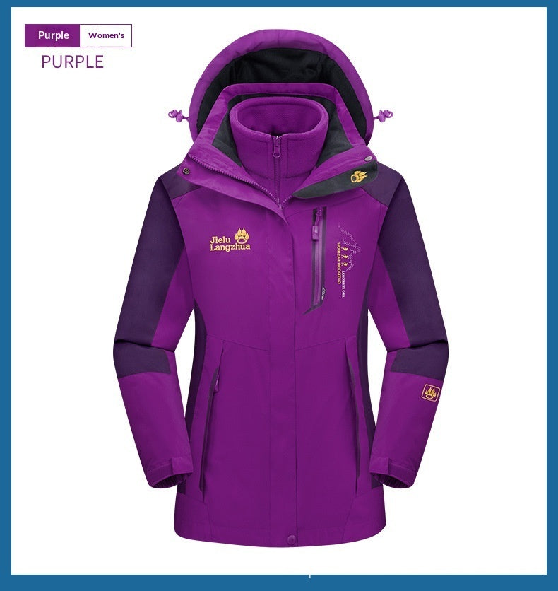 Autumn Winter Outdoor Fleece Lined Coats For Men And Women